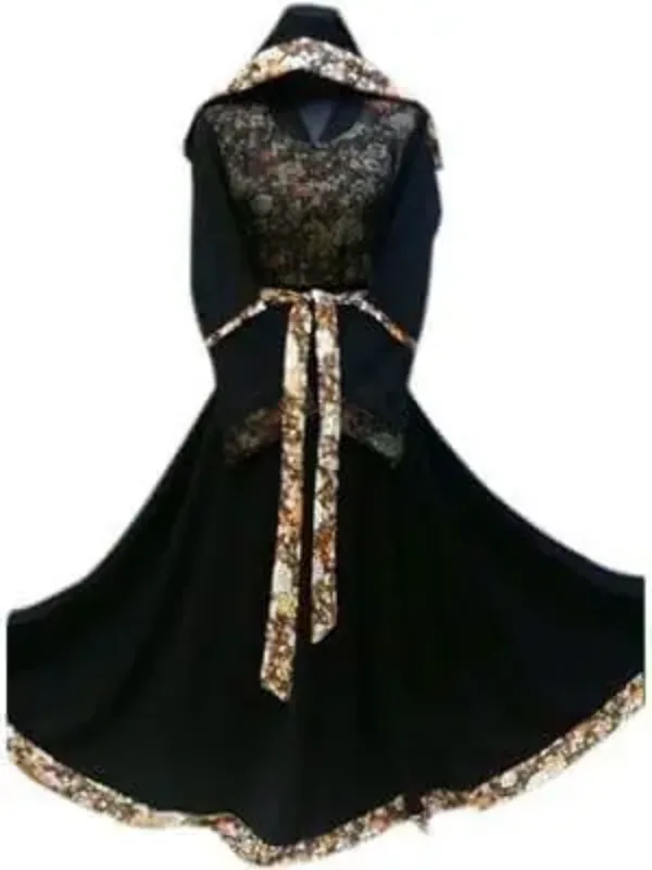 Picture of Radhe Designer White Georgette Kaftan Dress for Women - F2910