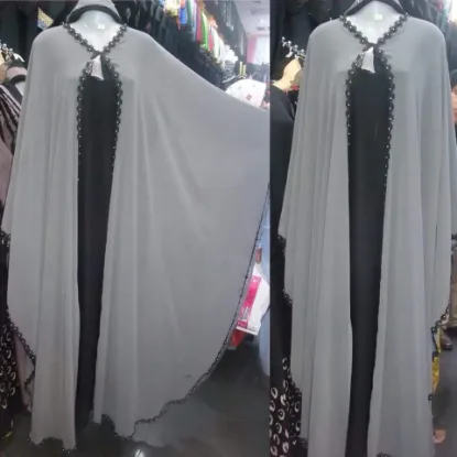 Picture of Multicolor Georgette Wedding Caftan for Women