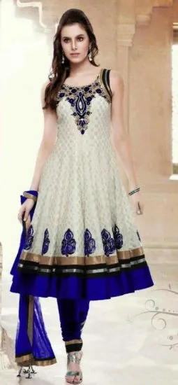 Picture of indian ethnic gown salwar kameez-pakistani designer sui