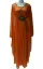 Picture of Handmade Look Multicolor Georgette Khaleeji Kaftan for Women