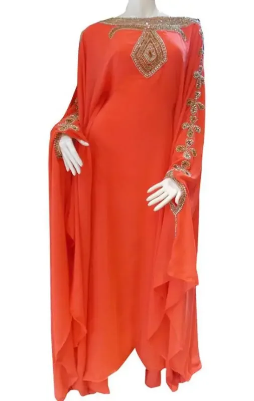 Picture of Radhe Designer Purple Georgette Kaftan Dress for Women - F9227