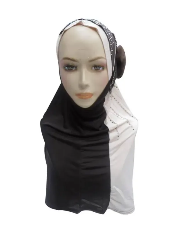 Picture of Traditional Multicolor Fabric Hijab Kaftan for Women