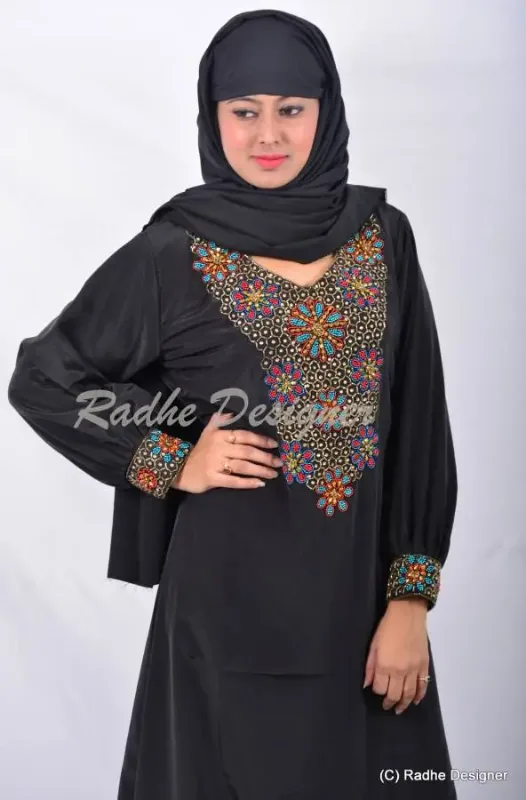 Picture of Radhe Designer Blue Georgette Kaftan Dress for Women - Y644