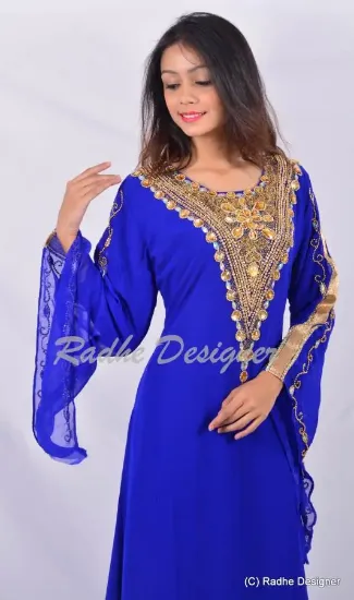 Picture of arabian fancy thobe jalabiya jilbab dubai kaftan dr ,y6