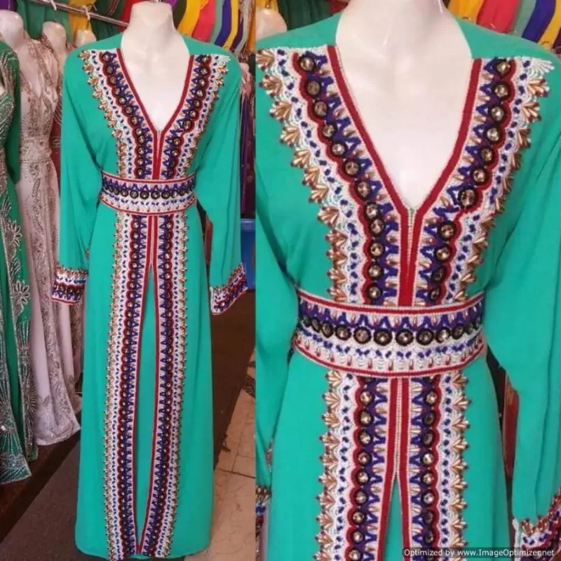 Picture of Radhe Designer Multicolor Georgette Kaftan Dress for Women - F2925