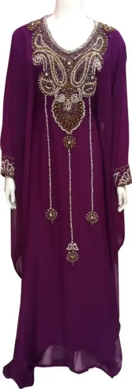 Picture of Radhe Designer Multicolor Georgette Kaftan Dress for Women - F9742