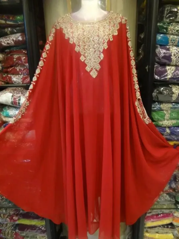 Picture of Radhe Designer Multicolor Georgette Kaftan Dress for Women - F9756