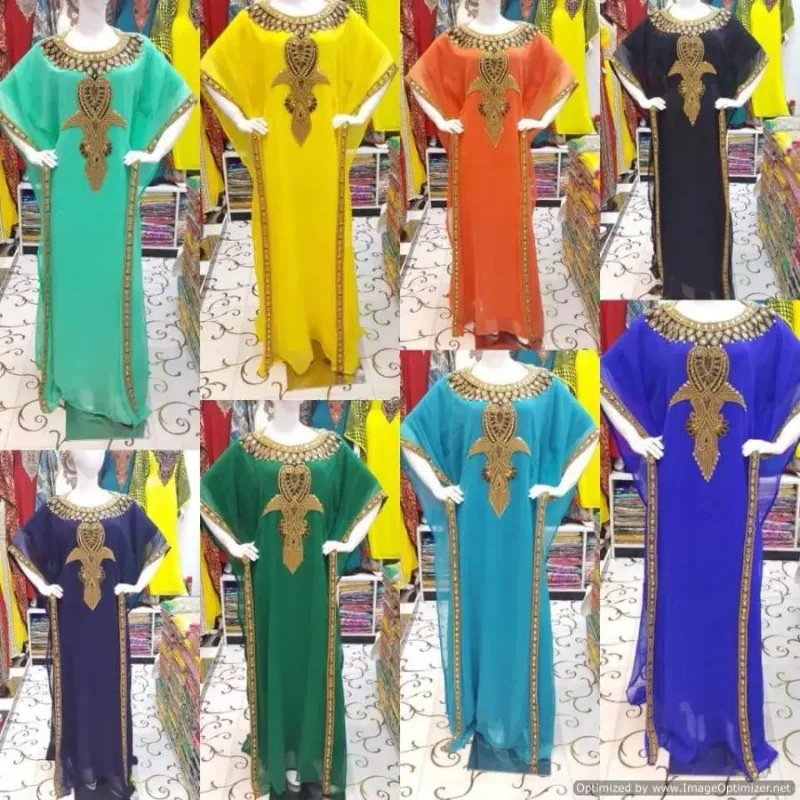 Picture of Radhe Designer Multicolor Georgette Kaftan Dress for Women - F2931