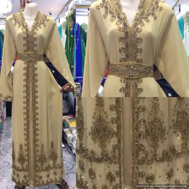 Picture of Radhe Designer White Georgette Kaftan Dress for Women - F2927