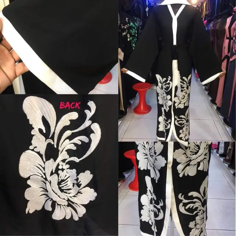 Picture of Radhe Designer Black Georgette Kaftan Dress for Women - F2935