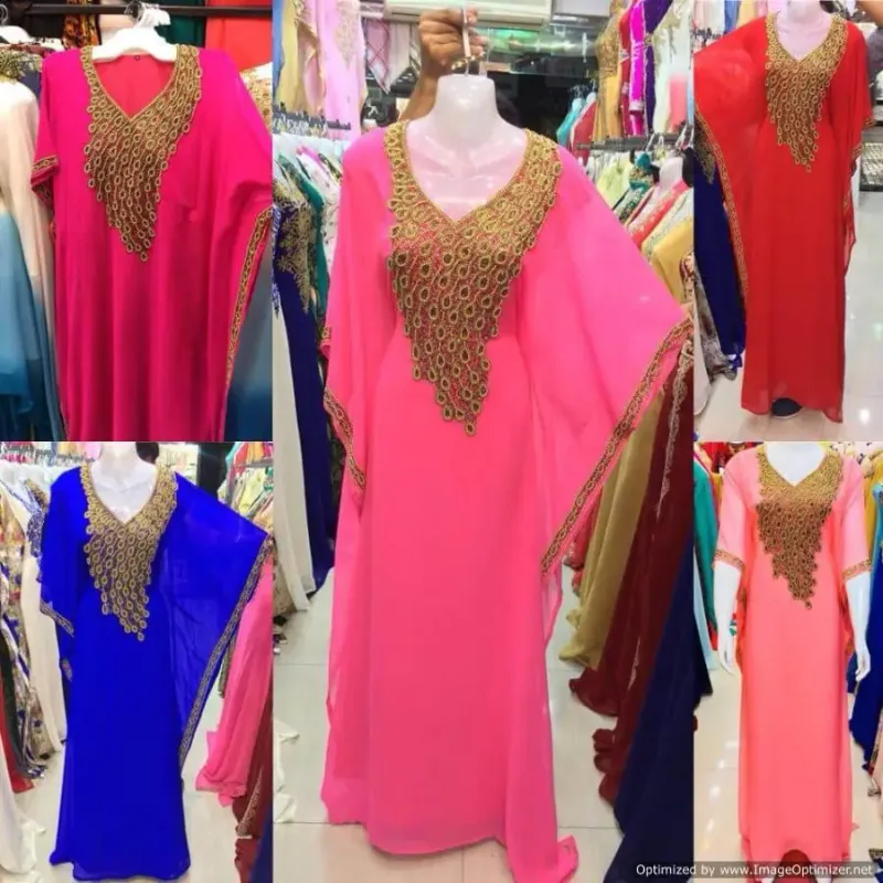 Picture of Radhe Designer Multicolor Georgette Kaftan Dress for Women - F2929