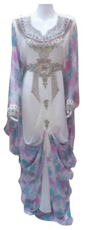 Picture of Radhe Designer Multicolor Georgette Kaftan Dress for Women - F9775