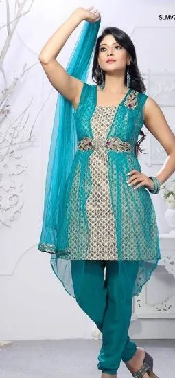Picture of georgette febric ethnic designer salwar kameez indian p
