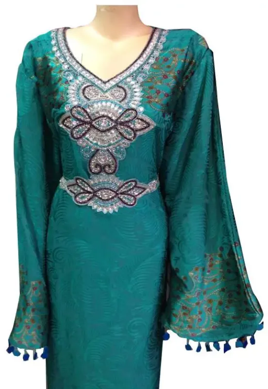 Picture of Radhe Designer Multicolor Georgette Kaftan Dress for Women - F9794