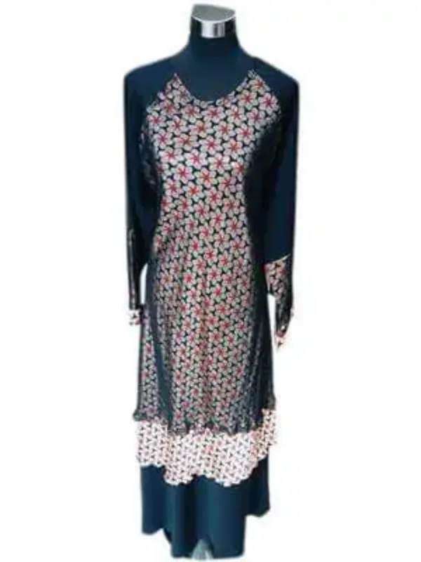 Picture of Radhe Designer Black Georgette Kaftan Dress for Women - F2956
