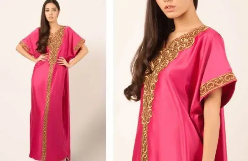 Picture of Radhe Designer Black Georgette Kaftan Dress for Women - F9797