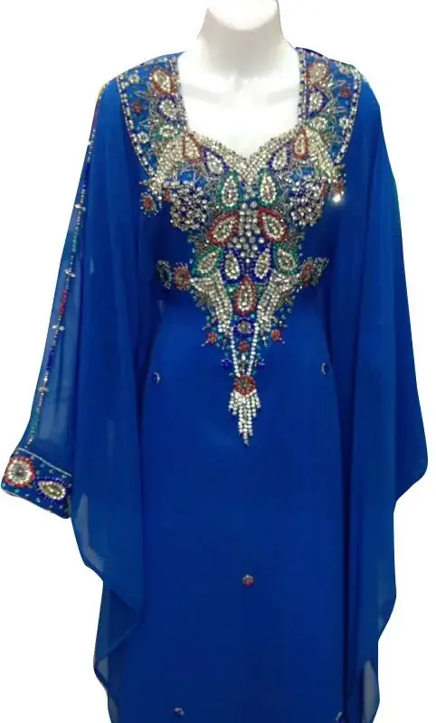 Picture of Radhe Designer Multicolor Georgette Kaftan Dress for Women - F9811
