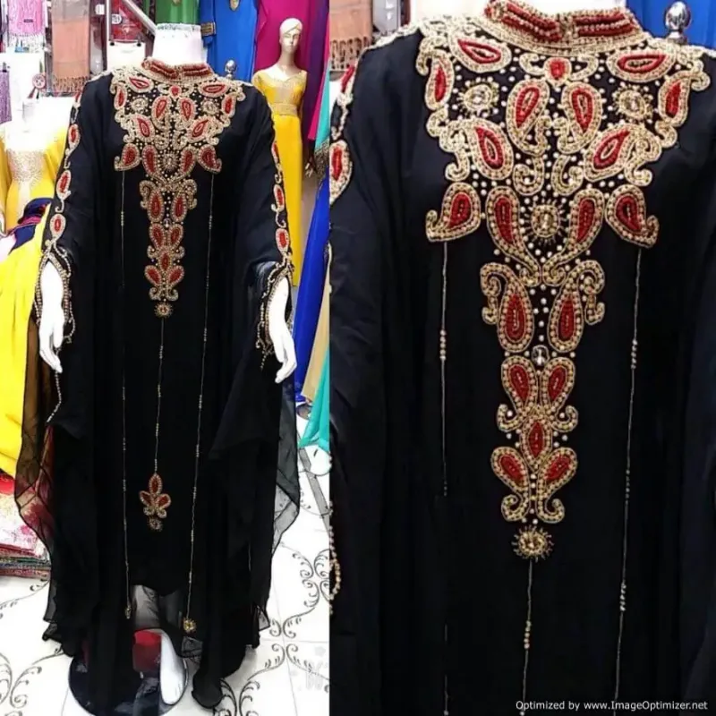 Picture of Radhe Designer Multicolor Georgette Kaftan Dress for Women - F2983
