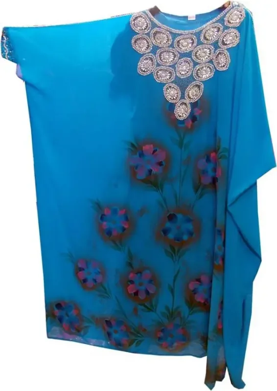 Picture of Radhe Designer Black Georgette Kaftan Dress for Women - F9820