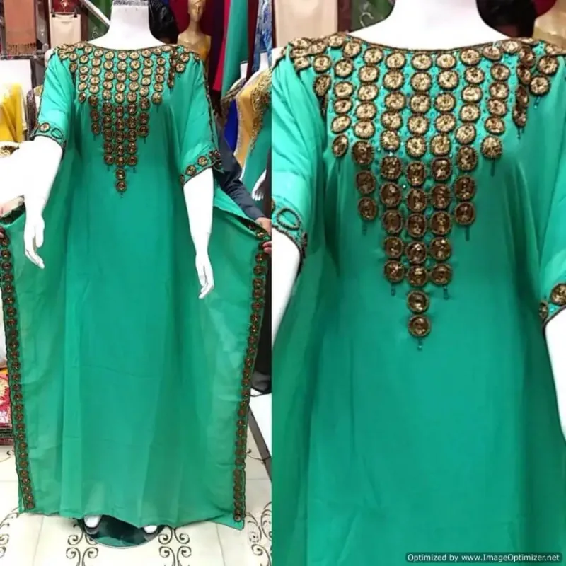 Picture of Radhe Designer Blue Georgette Kaftan Dress for Women - F2985