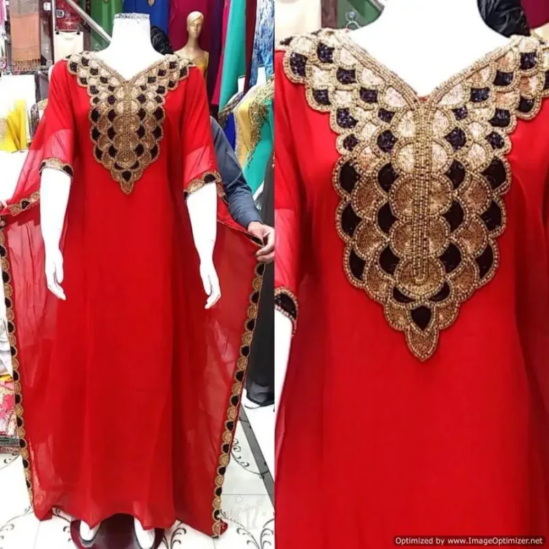 Picture of Radhe Designer Yellow Georgette Kaftan Dress for Women - F2987