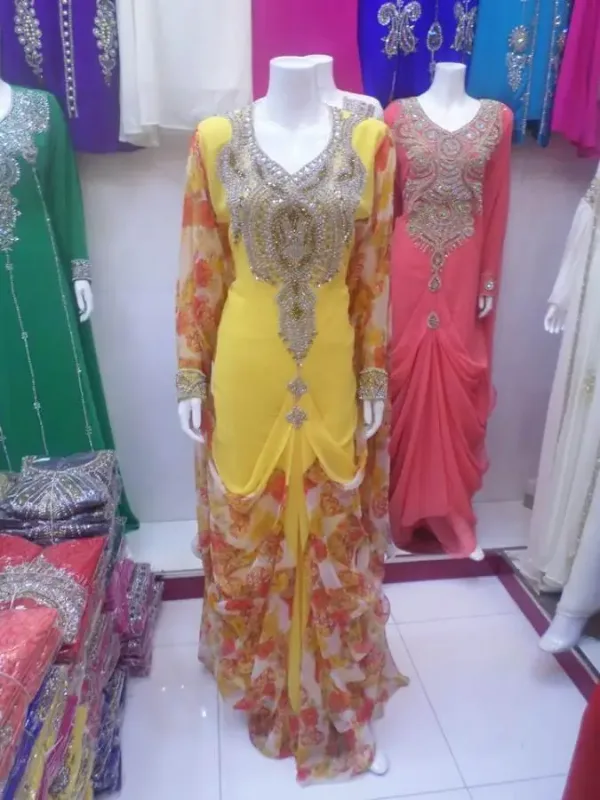 Picture of Radhe Designer Multicolor Georgette Kaftan Dress for Women - F9731