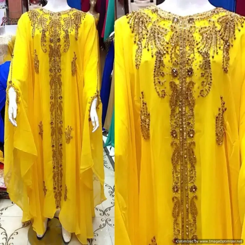 Picture of Radhe Designer Multicolor Georgette Kaftan Dress for Women - F2998