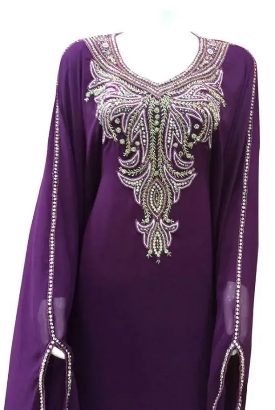 Picture of Radhe Designer Blue Georgette Kaftan Dress for Women - F9847