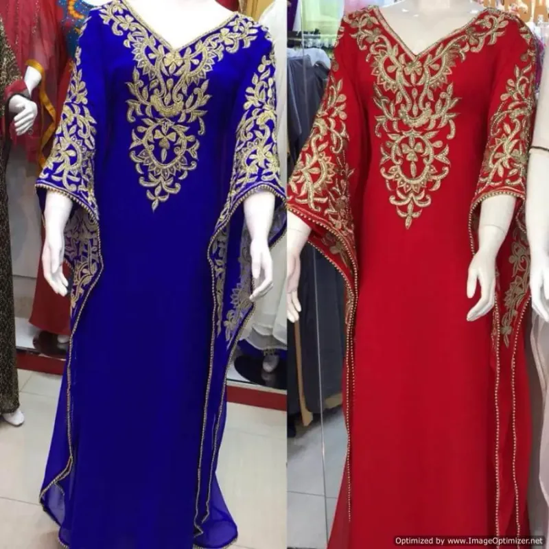 Picture of Radhe Designer Multicolor Georgette Kaftan Dress for Women - F3016