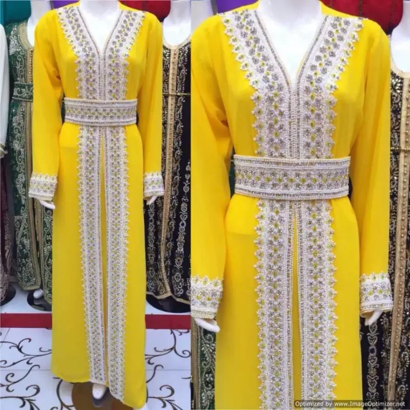 Picture of Radhe Designer Multicolor Georgette Kaftan Dress for Women - F2891