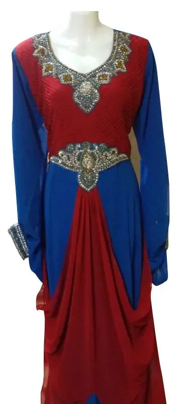 Picture of Radhe Designer Multicolor Georgette Kaftan Dress for Women - F9879