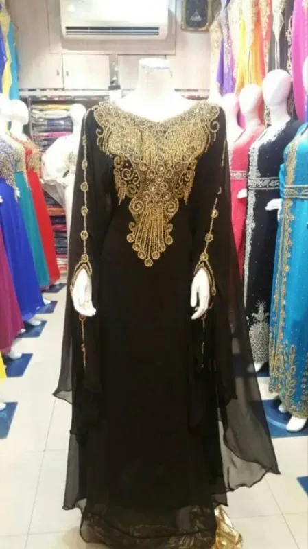 Picture of Radhe Designer Multicolor Georgette Kaftan Dress for Women - F3044