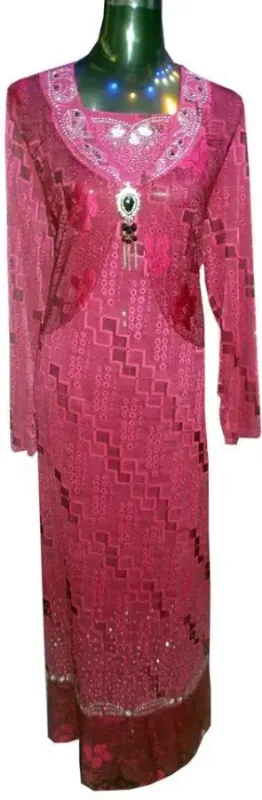 Picture of Radhe Designer Black Georgette Kaftan Dress for Women - F9882