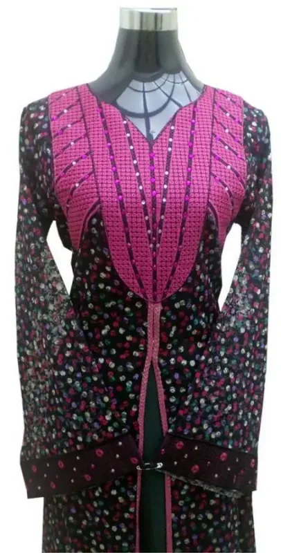 Picture of Radhe Designer Multicolor Georgette Kaftan Dress for Women - F9894