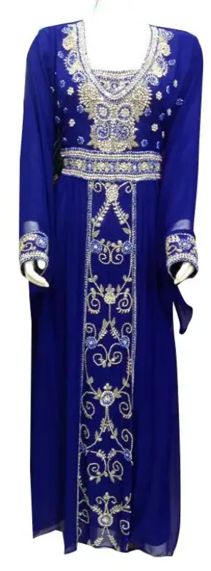 Picture of Radhe Designer Multicolor Georgette Kaftan Dress for Women - F9895