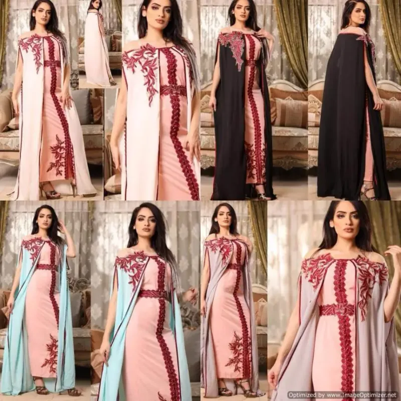 Picture of Radhe Designer Multicolor Georgette Kaftan Dress for Women - F3061