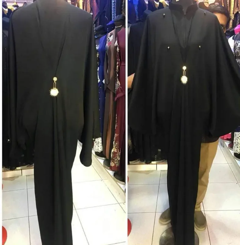 Picture of Radhe Designer Black Georgette Kaftan Dress for Women - F2901
