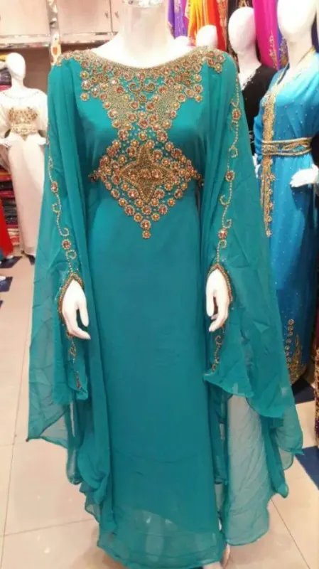Picture of Radhe Designer Multicolor Georgette Kaftan Dress for Women - F3056