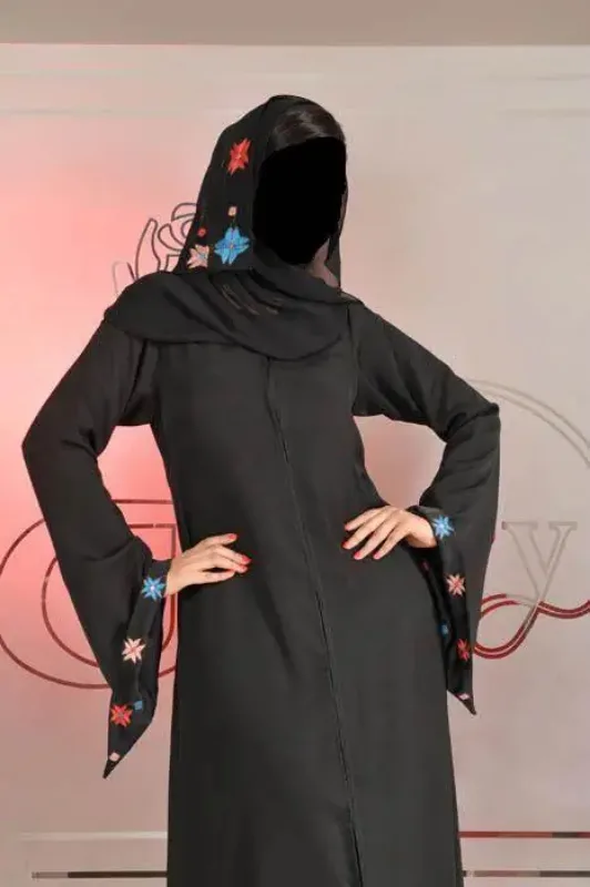 Picture of Radhe Designer Black Georgette Kaftan Dress for Women - F9769