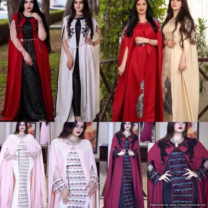 Picture of Radhe Designer White Georgette Kaftan Dress for Women - F3063
