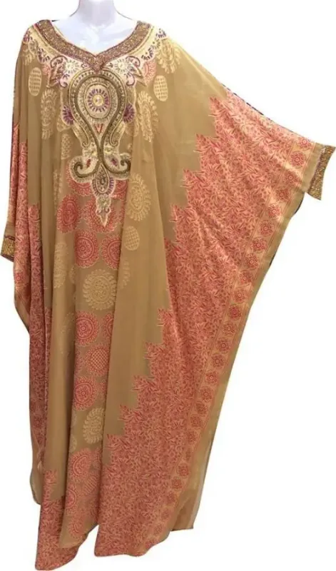 Picture of Radhe Designer Multicolor Georgette Kaftan Dress for Women - F9901
