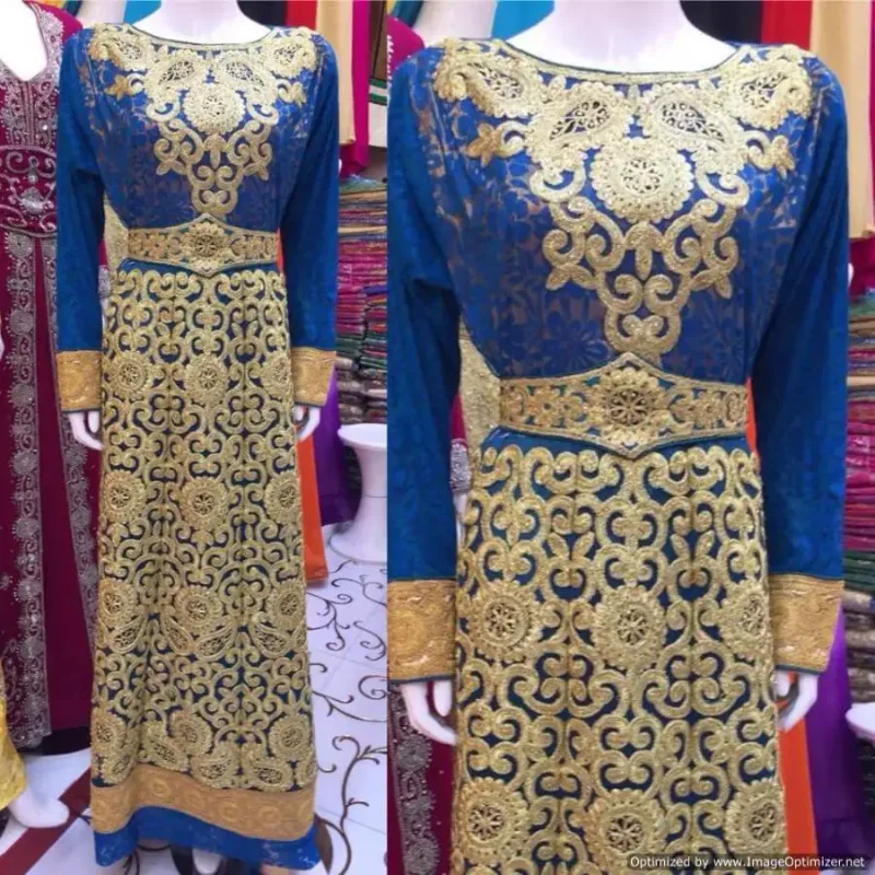 Picture of Radhe Designer Multicolor Georgette Kaftan Dress for Women - F2896