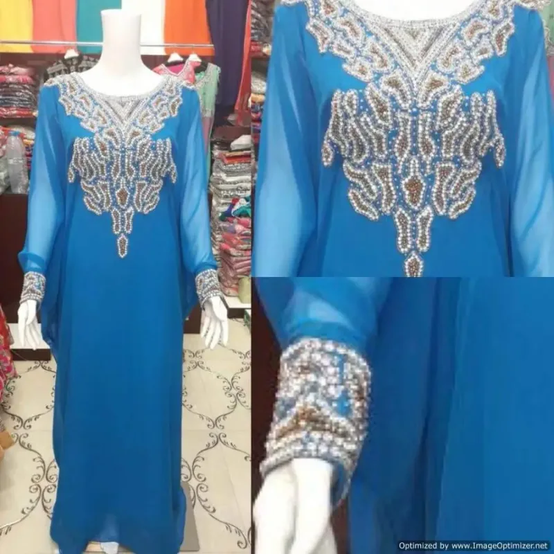 Picture of Radhe Designer Multicolor Georgette Kaftan Dress for Women - F3066