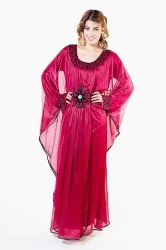 Picture of Radhe Designer Purple Georgette Kaftan Dress for Women - F9737
