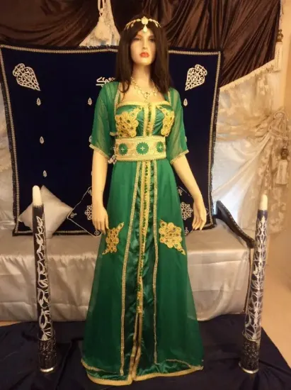 Picture of arabic dulhan dress,xh bridal dress factory,abaya,jilba