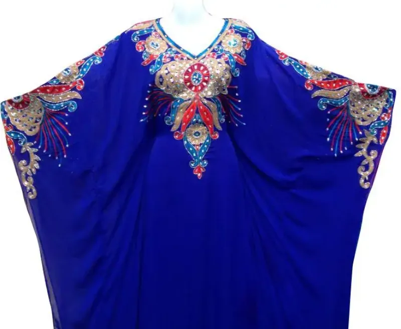 Picture of Radhe Designer Multicolor Georgette Kaftan Dress for Women - F9790