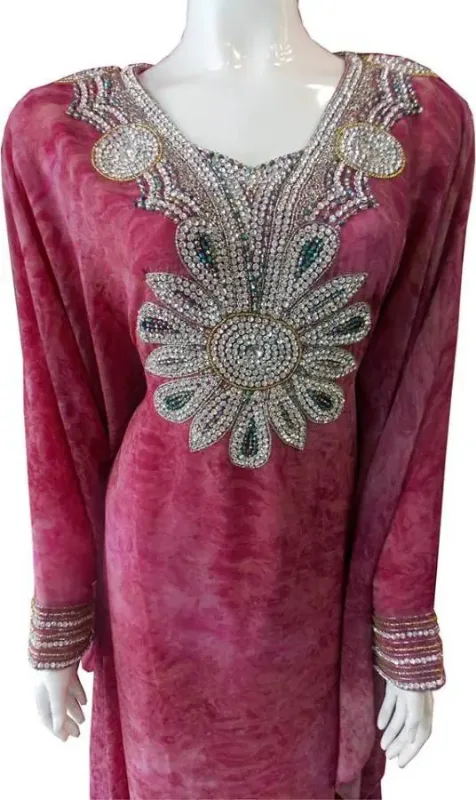 Picture of Radhe Designer Black Georgette Kaftan Dress for Women - F9786