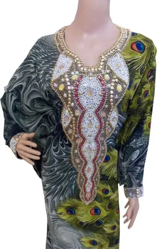 Picture of Radhe Designer Pink Cotton Kaftan Dress for Women - F9785