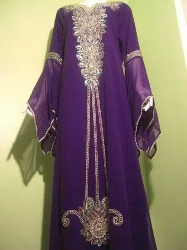 Picture of Radhe Designer Multicolor Georgette Kaftan Dress for Women - F9804