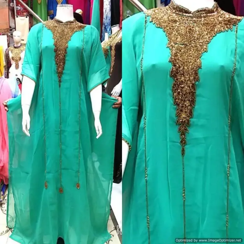Picture of Radhe Designer Blue Georgette Kaftan Dress for Women - F3002